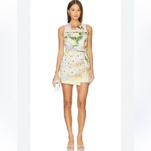 Amanda Uprichard Rally Romper in Storybook Size XL - Watercolor Floral Spring